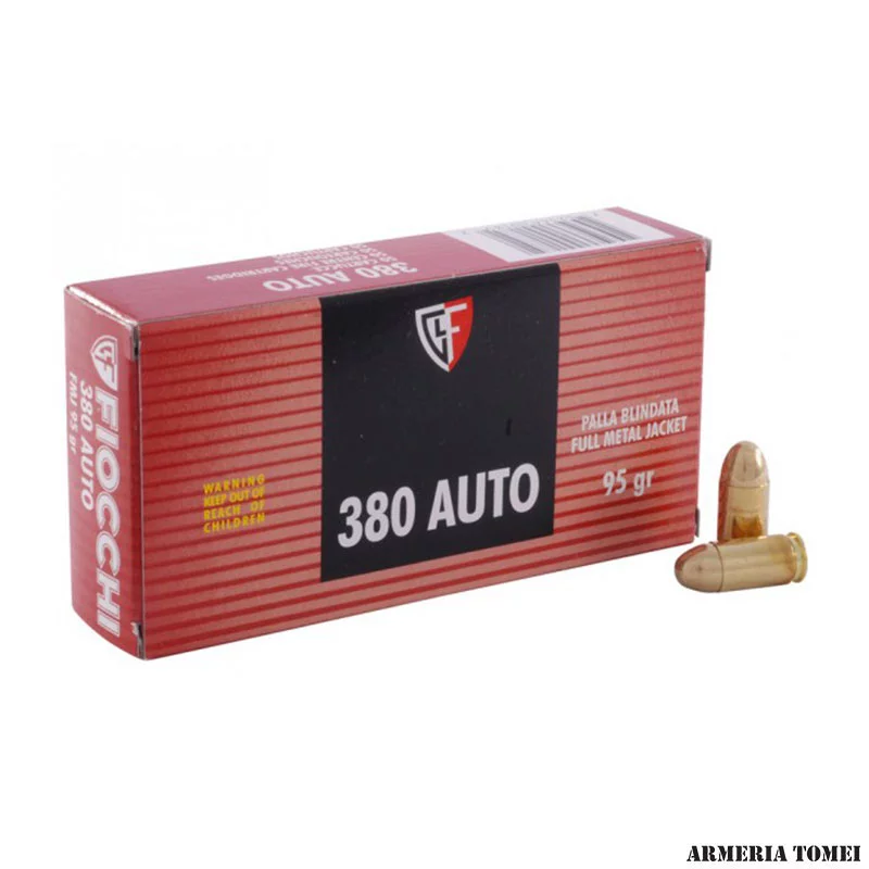 FIOCCHI – 380 AUTO 95GR FULL METAL JACKET