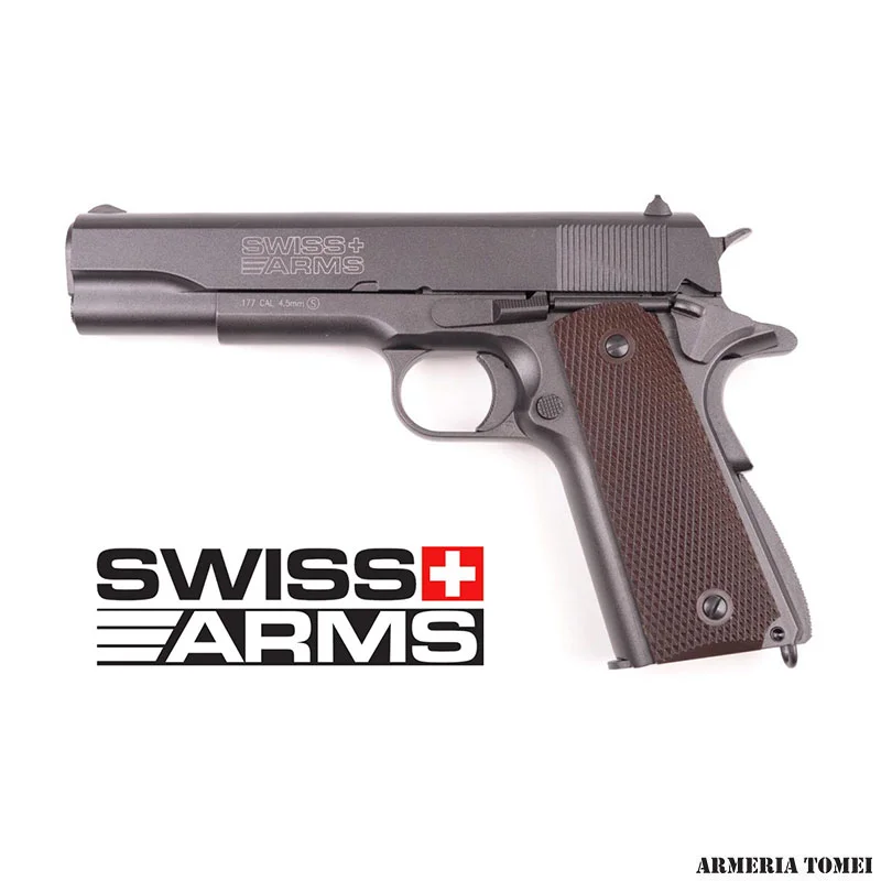 PISTOLA CO2 – SWISS ARMS – SA P1911 .177 CAL. 4,5 18BB BLOW BACK