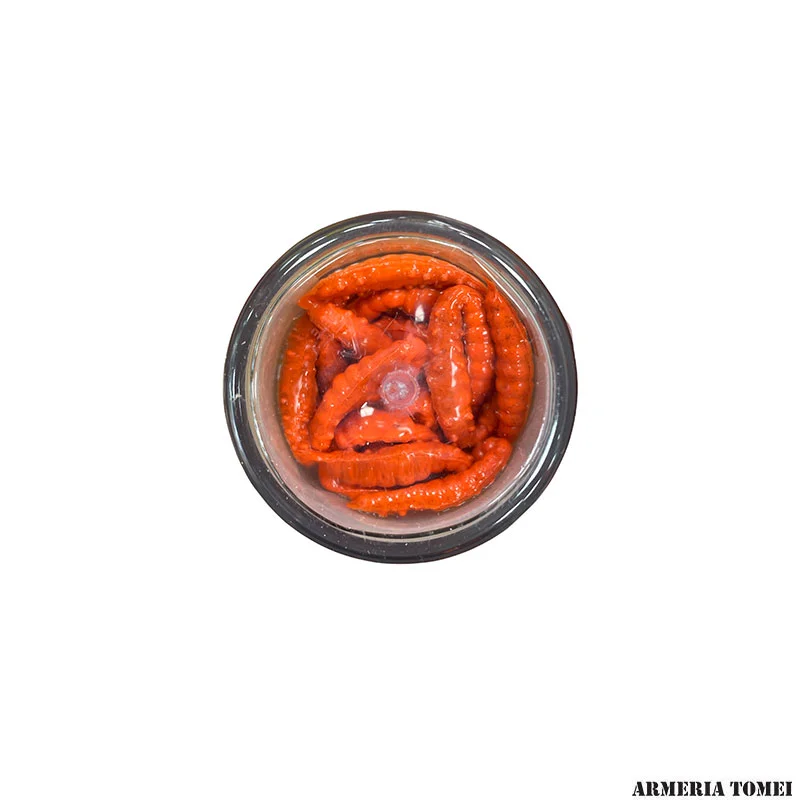 BERKLEY - POWERBAIT GARLIC ORANGE POWER HONEY WORM 0.75oz 20g (55 pz) - immagine 2