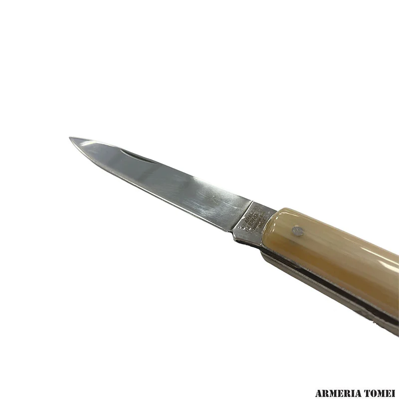 COLTELLI: Coltello Sfilato cm 21 - Manico Finto Corno Chiaro