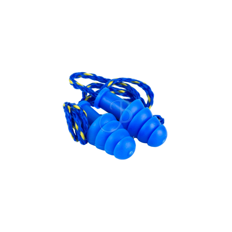 CUFFIE DA TIRO - WALKER'S - TAPPI PROTEZIONE GOMMA CON CORDINO BLUE