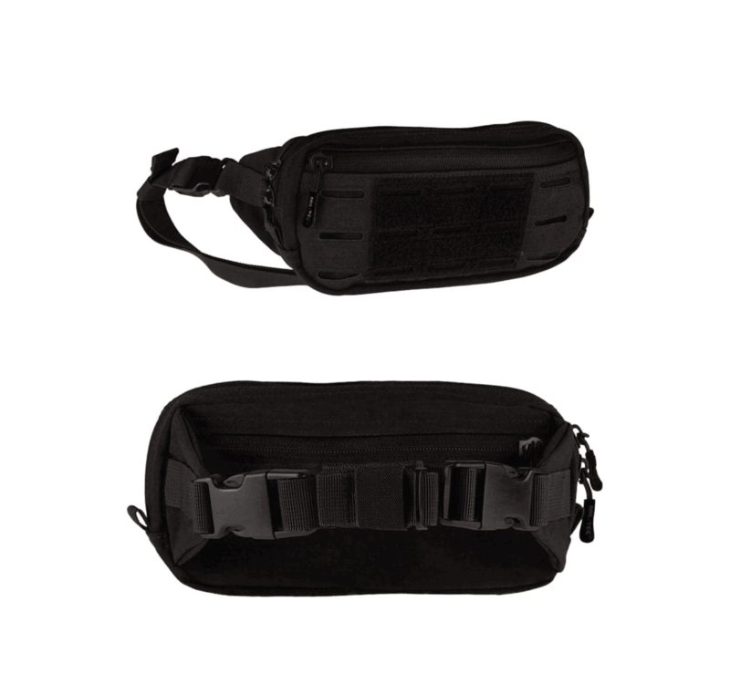 MIL-TEC - MARSUPIO MOLLE LASER FANNY PACK Velcro BLACK - immagine 2