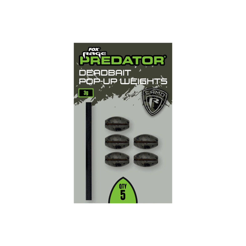 FOX RAGE PREDATOR - DEADBAIT POP-UP WEIGHTS (QTY 5) - immagine 3