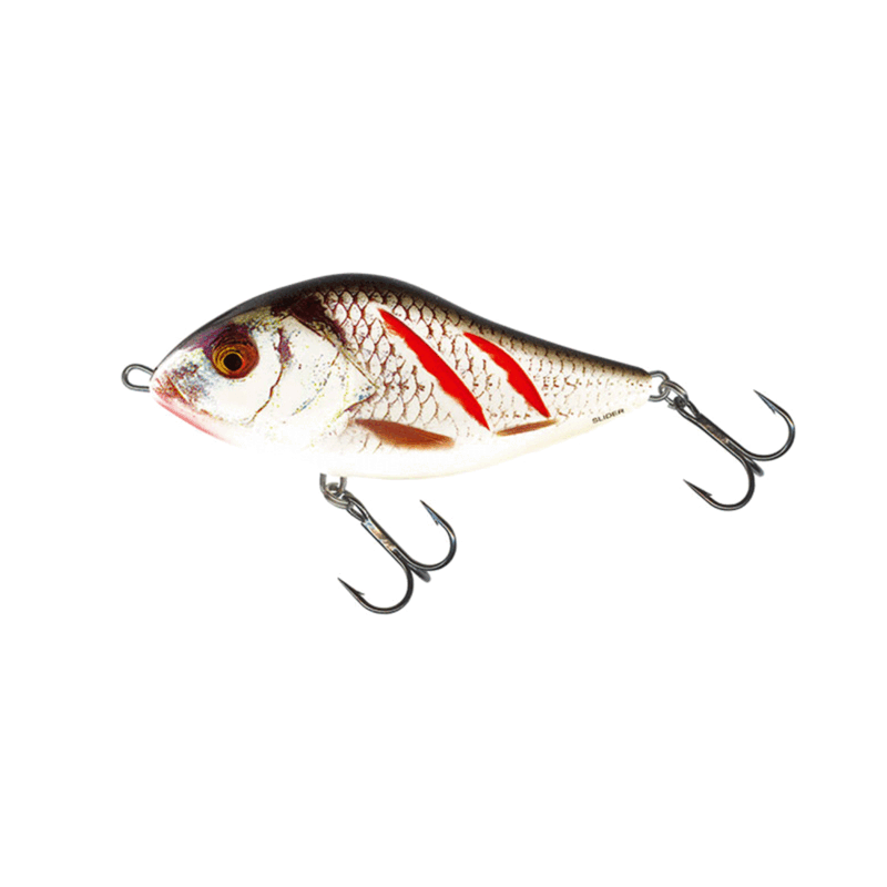 SALMO - SLIDER 10 SINKING 10cm 46g - 4" 1-3/5oz DIVING DEPTH | Wounder Real Grey Shiner