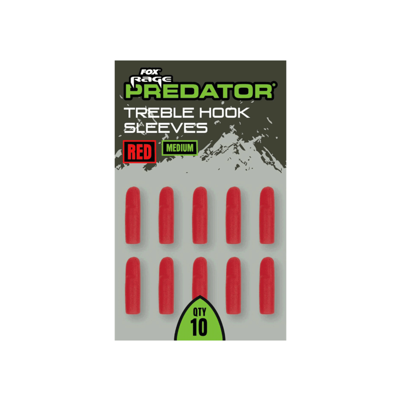 FOX RAGE PREDATOR - TREBLE HOOK SLEEVES (QTY 10) - immagine 2