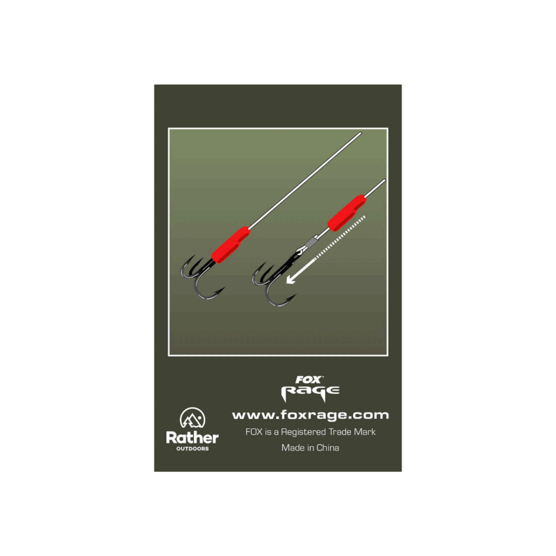 FOX RAGE PREDATOR - TREBLE HOOK SLEEVES (QTY 10) - immagine 4