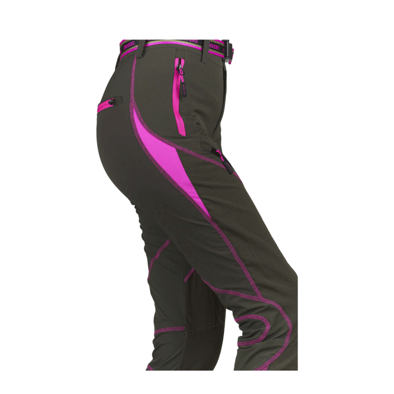 PANTALONE - UNIVERS - DONNA - CACCIA SALO’ Verde/Fucsia - immagine 5